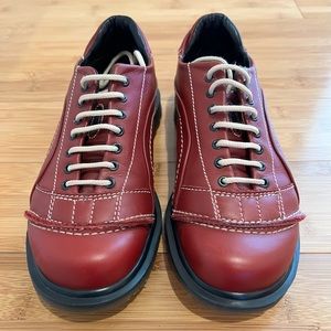 RARE Vintage Dr. Martens Red Oxfords 2A20 UK Size 4, US Size 6.5